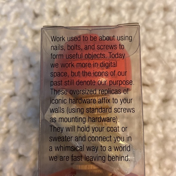 Design Ideas Decorative Hardware Hook Orange - Picture 3 of 3